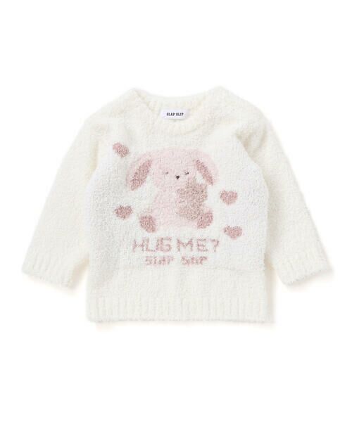 SLAP SLIP BABY / スラップ スリップ ベビー ベビー・キッズウエア | 【お揃い】アニマルウサギ恐竜もこもこパッチニットトップス(70~80cm) | 詳細3