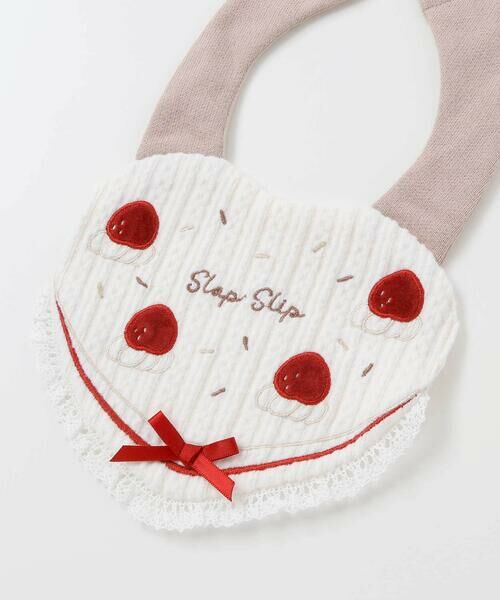 SLAP SLIP BABY / スラップ スリップ ベビー スタイ・ビブ | ハートいちごケーキスタイ | 詳細6