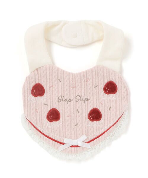 SLAP SLIP BABY / スラップ スリップ ベビー スタイ・ビブ | ハートいちごケーキスタイ | 詳細10