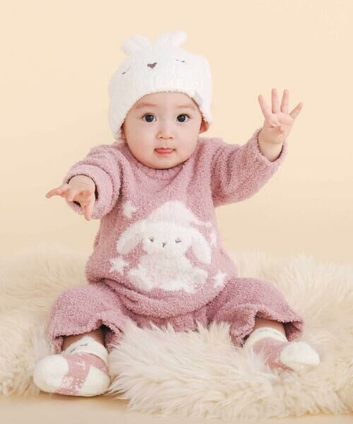 SLAP SLIP BABY / スラップ スリップ ベビー ベビー・キッズグッズ | 【お揃い】アニマルウサギクマロボットもこもこニット帽(44~48cm) | 詳細1