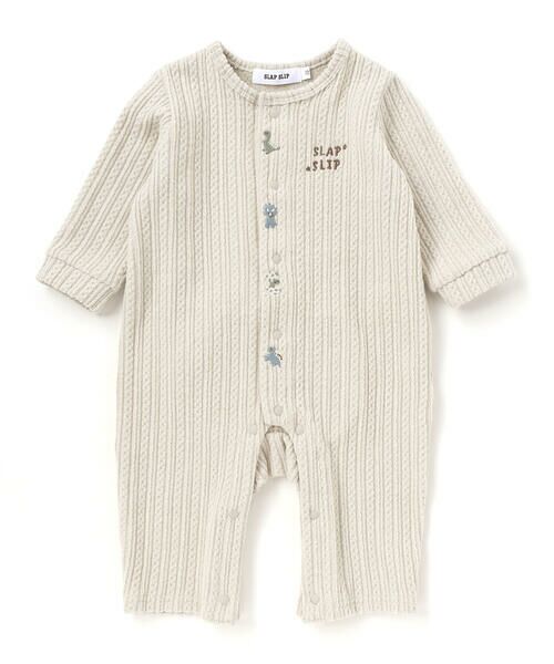 SLAP SLIP BABY / スラップ スリップ ベビー ロンパース | アニマルウサギイヌ恐竜モコモコおしりモチーフロンパース(60~80cm) | 詳細6