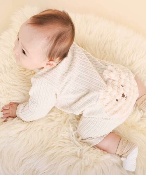 SLAP SLIP BABY / スラップ スリップ ベビー ロンパース | アニマルウサギイヌ恐竜モコモコおしりモチーフロンパース(60~80cm) | 詳細21