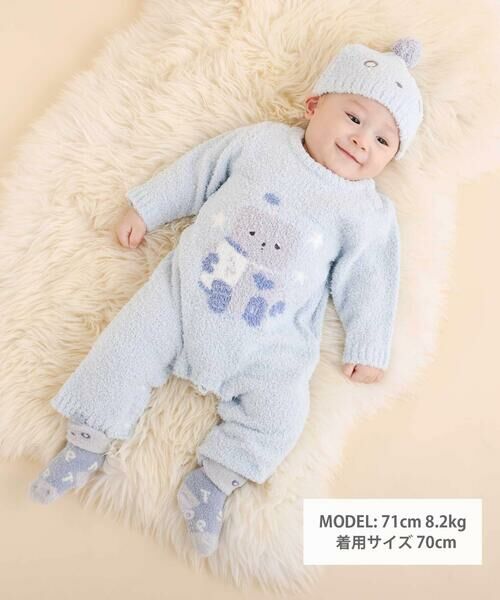 SLAP SLIP BABY / スラップ スリップ ベビー ロンパース | 【お揃い/ウォッシャブル加工】アニマルウサギクマロボットもこもこロンパース(70~80cm) | 詳細4