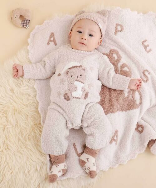 SLAP SLIP BABY / スラップ スリップ ベビー ロンパース | 【お揃い/ウォッシャブル加工】アニマルウサギクマロボットもこもこロンパース(70~80cm) | 詳細8