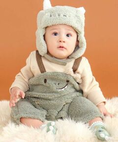 SLAP SLIP BABY / スラップ スリップ ベビー ロンパース | アニマルクマ恐竜モチーフぽこぽこボアカバーオールベビー(60~80cm)