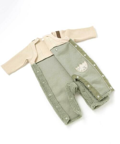 SLAP SLIP BABY / スラップ スリップ ベビー ロンパース | アニマルクマ恐竜モチーフぽこぽこボアカバーオールベビー(60~80cm) | 詳細12