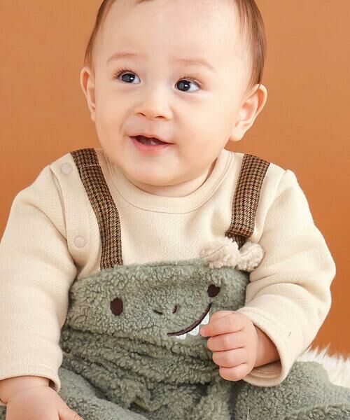 SLAP SLIP BABY / スラップ スリップ ベビー ロンパース | アニマルクマ恐竜モチーフぽこぽこボアカバーオールベビー(60~80cm) | 詳細2