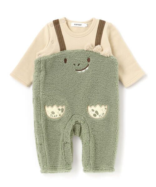 SLAP SLIP BABY / スラップ スリップ ベビー ロンパース | アニマルクマ恐竜モチーフぽこぽこボアカバーオールベビー(60~80cm) | 詳細4