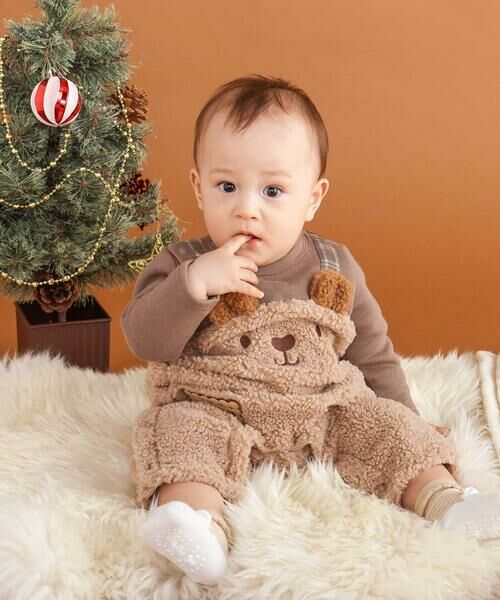 SLAP SLIP BABY / スラップ スリップ ベビー ロンパース | アニマルクマ恐竜モチーフぽこぽこボアカバーオールベビー(60~80cm) | 詳細15