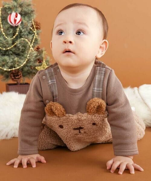 SLAP SLIP BABY / スラップ スリップ ベビー ロンパース | アニマルクマ恐竜モチーフぽこぽこボアカバーオールベビー(60~80cm) | 詳細16