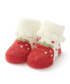 SLAP SLIP BABY / スラップ スリップ ベビー ベビー・キッズグッズ | 【お揃い】いちごドットもこもこソックス(9~12cm)