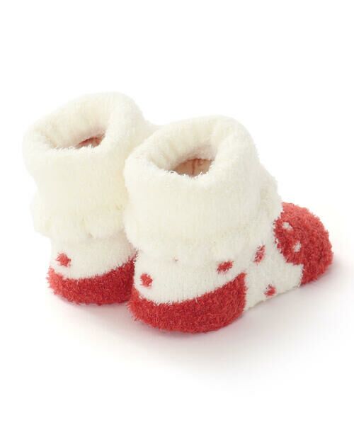 SLAP SLIP BABY / スラップ スリップ ベビー ベビー・キッズグッズ | 【お揃い】いちごドットもこもこソックス(9~12cm) | 詳細2