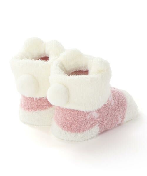 SLAP SLIP BABY / スラップ スリップ ベビー ベビー・キッズグッズ | 【お揃い】アニマルウサギクマロボットもこもこソックス(9~12cm) | 詳細3
