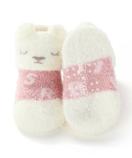 SLAP SLIP BABY / スラップ スリップ ベビー ベビー・キッズグッズ | 【お揃い】アニマルウサギクマロボットもこもこソックス(9~12cm) | 詳細4