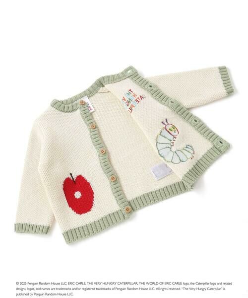 SLAP SLIP BABY / スラップ スリップ ベビー ベビー・キッズウエア | 【絵本コラボ-はらぺこあおむし-】ワンポイントニットカーディガン(70~80cm) | 詳細8