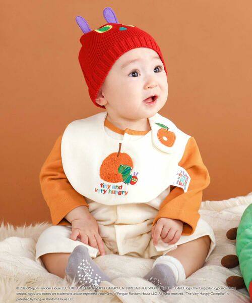 SLAP SLIP BABY / スラップ スリップ ベビー スタイ・ビブ | 【絵本コラボ-はらぺこあおむし-】イラスト刺しゅうスタイ | 詳細1