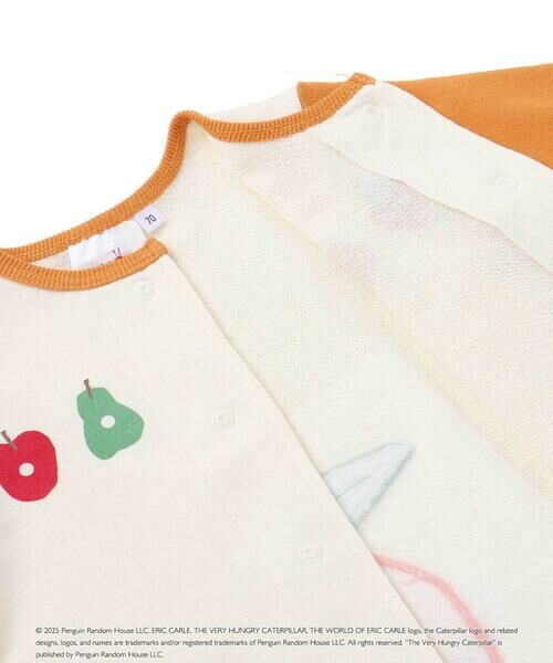 SLAP SLIP BABY / スラップ スリップ ベビー ロンパース | 【絵本コラボ-はらぺこあおむし-】袖配色おしりパッチカバーオール(70~80cm) | 詳細15