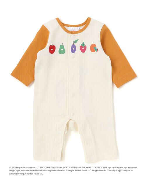 SLAP SLIP BABY / スラップ スリップ ベビー ロンパース | 【絵本コラボ-はらぺこあおむし-】袖配色おしりパッチカバーオール(70~80cm) | 詳細8