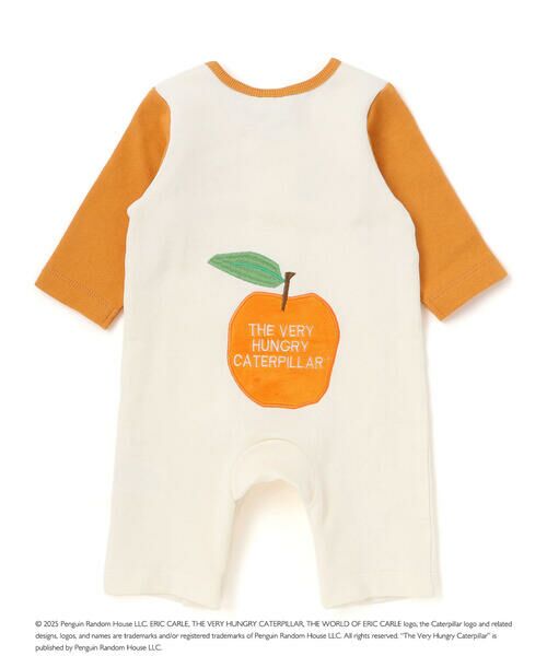 SLAP SLIP BABY / スラップ スリップ ベビー ロンパース | 【絵本コラボ-はらぺこあおむし-】袖配色おしりパッチカバーオール(70~80cm) | 詳細9