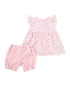 SLAP SLIP BABY / スラップ スリップ ベビー ベビー・キッズウエア | 花柄シフォンレースワンピース+フリルブルマセットアップベビー(70~80cm)