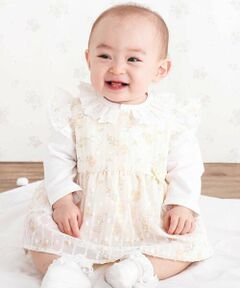 SLAP SLIP BABY / スラップ スリップ ベビー ベビー・キッズウエア | 花柄シフォンレースワンピース+フリルブルマセットアップベビー(70~80cm)