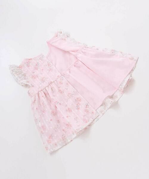 SLAP SLIP BABY / スラップ スリップ ベビー ベビー・キッズウエア | 花柄シフォンレースワンピース+フリルブルマセットアップベビー(70~80cm) | 詳細7