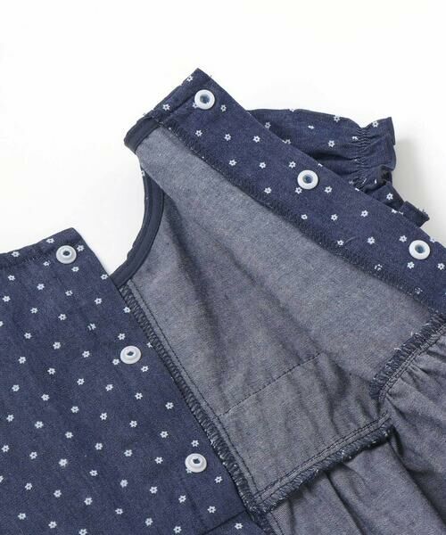 SLAP SLIP BABY / スラップ スリップ ベビー ベビー・キッズウエア | 花ドットデニムラメドット柄ストライプスモッキング刺しゅうワンピース+ブルマセットアップベビー(70~80cm) | 詳細9
