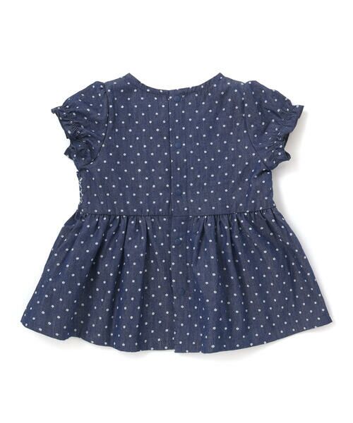 SLAP SLIP BABY / スラップ スリップ ベビー ベビー・キッズウエア | 花ドットデニムラメドット柄ストライプスモッキング刺しゅうワンピース+ブルマセットアップベビー(70~80cm) | 詳細1