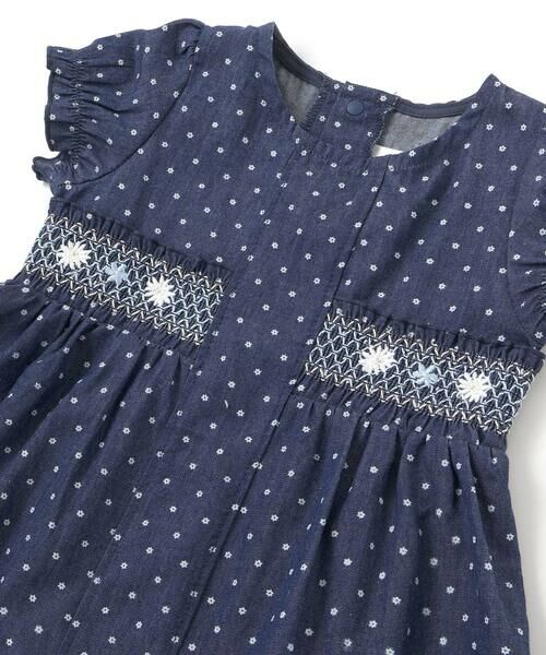 SLAP SLIP BABY / スラップ スリップ ベビー ベビー・キッズウエア | 花ドットデニムラメドット柄ストライプスモッキング刺しゅうワンピース+ブルマセットアップベビー(70~80cm) | 詳細4