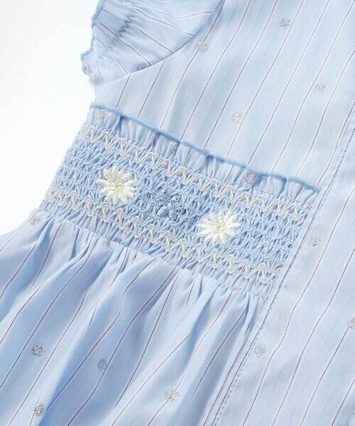 SLAP SLIP BABY / スラップ スリップ ベビー ベビー・キッズウエア | 花ドットデニムラメドット柄ストライプスモッキング刺しゅうワンピース+ブルマセットアップベビー(70~80cm) | 詳細20