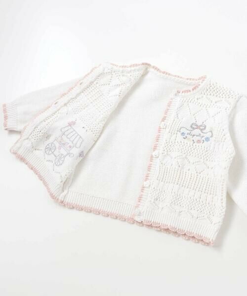 SLAP SLIP BABY / スラップ スリップ ベビー ベビー・キッズウエア | レース編みモチーフ刺しゅうニットカーディガンベビー(70~80cm) | 詳細9