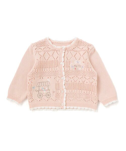 SLAP SLIP BABY / スラップ スリップ ベビー ベビー・キッズウエア | レース編みモチーフ刺しゅうニットカーディガンベビー(70~80cm) | 詳細13