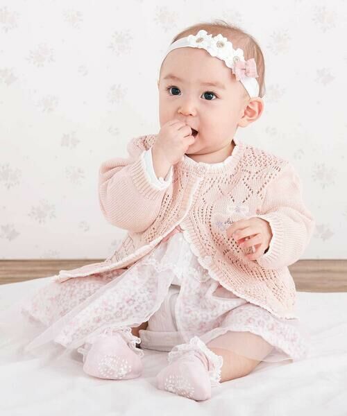 SLAP SLIP BABY / スラップ スリップ ベビー ベビー・キッズウエア | レース編みモチーフ刺しゅうニットカーディガンベビー(70~80cm) | 詳細12