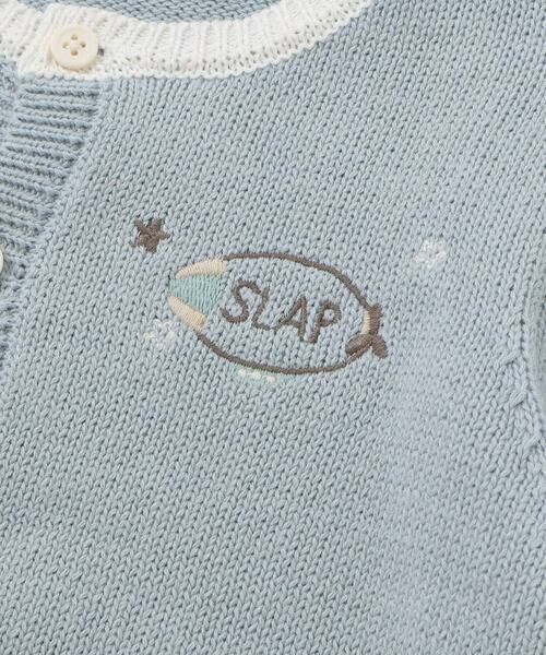 SLAP SLIP BABY / スラップ スリップ ベビー ベビー・キッズウエア | 恐竜アニマルのりもの刺しゅう配色ニットカーディガンベビー(70~80cm) | 詳細10