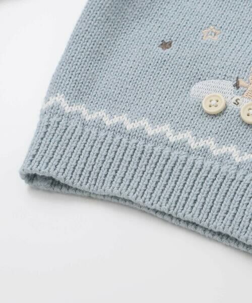 SLAP SLIP BABY / スラップ スリップ ベビー ベビー・キッズウエア | 恐竜アニマルのりもの刺しゅう配色ニットカーディガンベビー(70~80cm) | 詳細13