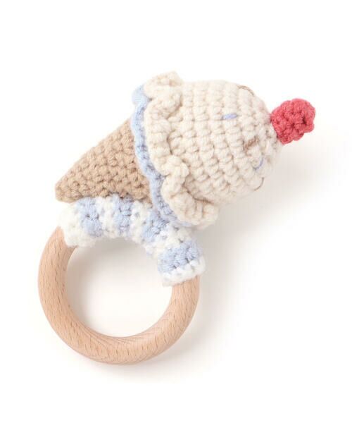 SLAP SLIP BABY / スラップ スリップ ベビー ベビー・キッズグッズ | アイスクリームクマウサギアニマル恐竜かぎ編みモチーフ付き歯がためベビー | 詳細1