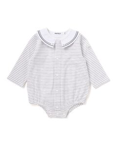 SLAP SLIP BABY / スラップ スリップ ベビー ロンパース | ドットボーダー襟付きボディミニベビー(70~80cm)