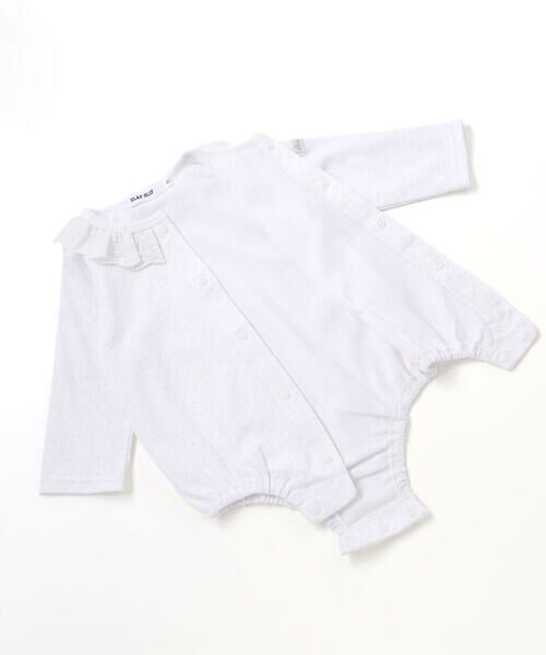 SLAP SLIP BABY / スラップ スリップ ベビー ロンパース | ドットボーダー襟付きボディミニベビー(70~80cm) | 詳細11