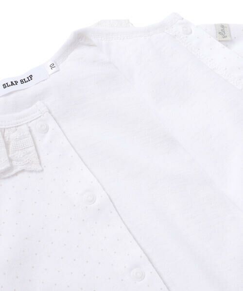 SLAP SLIP BABY / スラップ スリップ ベビー ロンパース | ドットボーダー襟付きボディミニベビー(70~80cm) | 詳細12