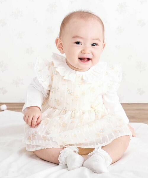 SLAP SLIP BABY / スラップ スリップ ベビー ロンパース | ドットボーダー襟付きボディミニベビー(70~80cm) | 詳細2