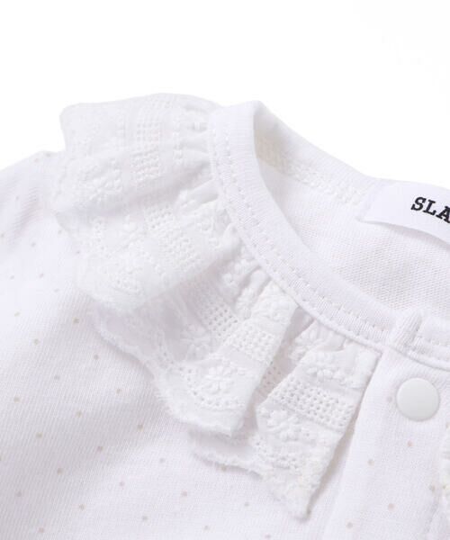 SLAP SLIP BABY / スラップ スリップ ベビー ロンパース | ドットボーダー襟付きボディミニベビー(70~80cm) | 詳細7