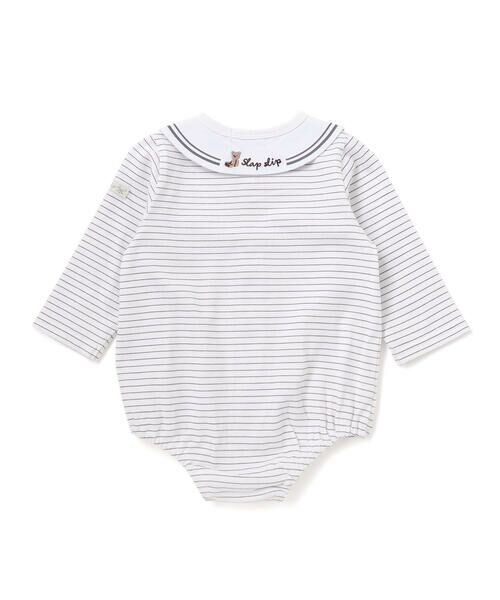 SLAP SLIP BABY / スラップ スリップ ベビー ロンパース | ドットボーダー襟付きボディミニベビー(70~80cm) | 詳細17