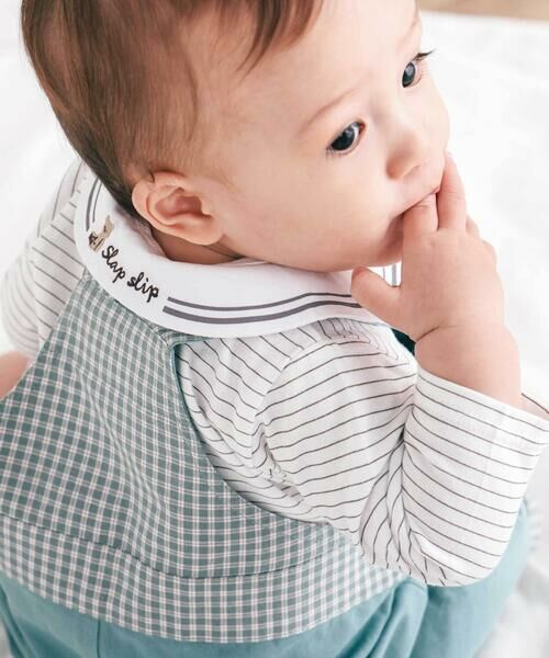 SLAP SLIP BABY / スラップ スリップ ベビー ロンパース | ドットボーダー襟付きボディミニベビー(70~80cm) | 詳細15