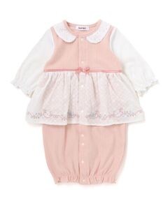 SLAP SLIP BABY / スラップ スリップ ベビー ロンパース | お花レース襟付きレーススカートドッキング2WAYオールベビー(50~70cm)