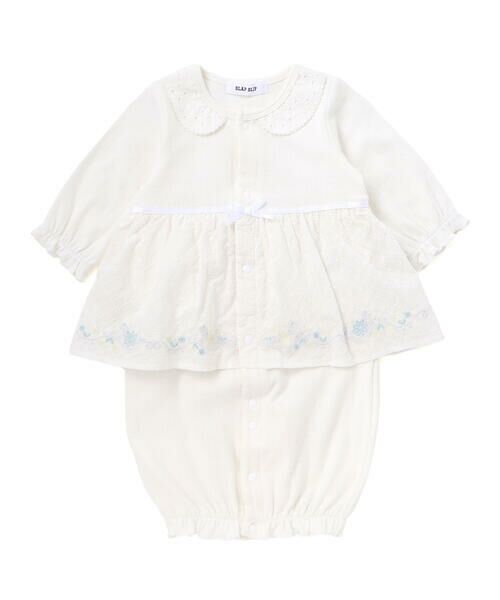 SLAP SLIP BABY / スラップ スリップ ベビー ロンパース | お花レース襟付きレーススカートドッキング2WAYオールベビー(50~70cm) | 詳細3