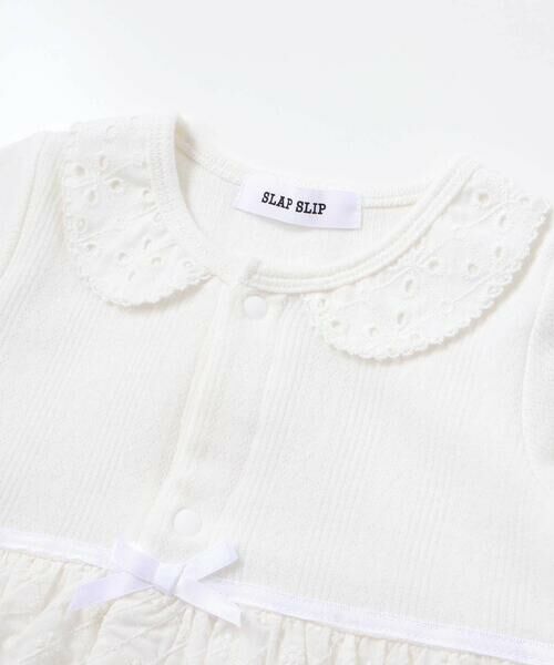 SLAP SLIP BABY / スラップ スリップ ベビー ロンパース | お花レース襟付きレーススカートドッキング2WAYオールベビー(50~70cm) | 詳細5