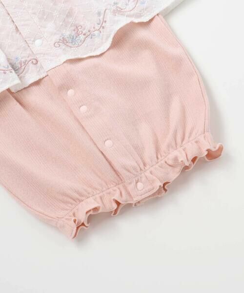 SLAP SLIP BABY / スラップ スリップ ベビー ロンパース | お花レース襟付きレーススカートドッキング2WAYオールベビー(50~70cm) | 詳細13