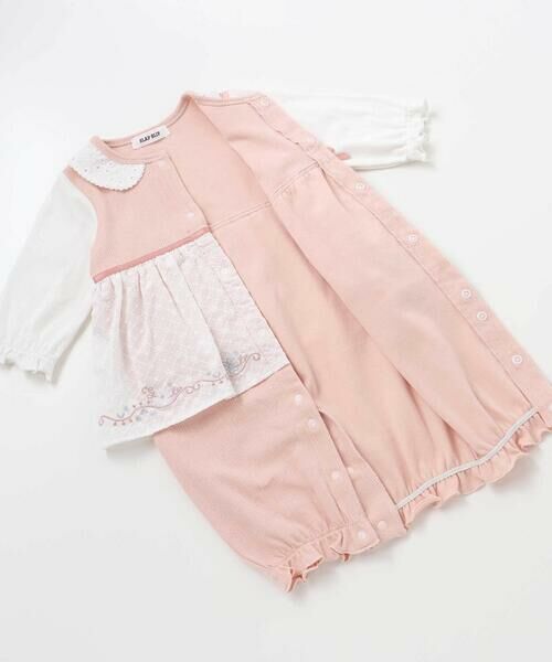 SLAP SLIP BABY / スラップ スリップ ベビー ロンパース | お花レース襟付きレーススカートドッキング2WAYオールベビー(50~70cm) | 詳細15