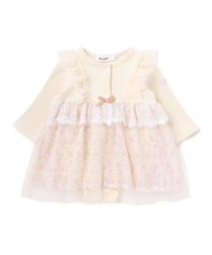 SLAP SLIP BABY / スラップ スリップ ベビー ロンパース | チュール花柄スカートドッキングボディミニベビー(70~80cm)