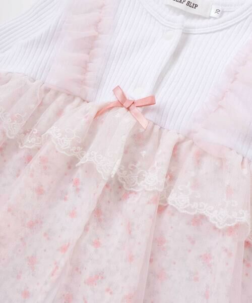 SLAP SLIP BABY / スラップ スリップ ベビー ロンパース | チュール花柄スカートドッキングボディミニベビー(70~80cm) | 詳細5